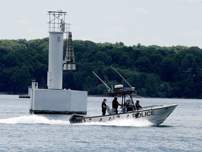 Provincial police were continuing their search of Butternut Bay Sunday for a 27-year-old man who went missing in the St. Lawrence River on Saturday afternoon.