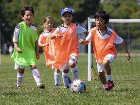 Recently, kids took part in a summer soccer camp at Greenboro soccer field, organized by U.S.-based Real Madrid Foundation.