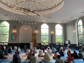 Eid ul-Adha prayers were held at Jami Omar Mosque today following easing of pandemic restrictions across Ontario.