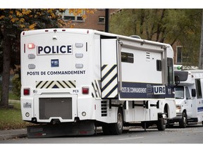The Bureau des enquetes independantes, its command post pictured in a file photo from Montreal, is investigating a collision  in Pontiac.