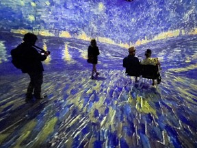 A photo from the Thursday evening preview showing of Beyond Van Gogh: The Immersive Experience being presented at the Aberdeen Pavilion at Lansdowne Park through Sept. 16.