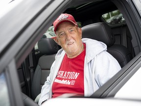 “This is the first time he has ever had a new vehicle in his whole time of driving,” said Marc Giles about his father. “It’s pretty exciting. There is a lot of buttons and features in there. I’ll have to program a couple satellite radio stations; the oldies and country.”