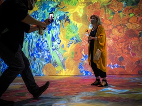 Erin Feeney was at the opening night of Beyond Van Gogh: The Immersive Experience, presented by RBC in the Aberdeen Pavilion at Lansdowne Park.