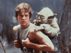 “Control, control, you must learn control!”: Luke Skywalker with Yoda.