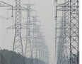 High power transmission lines in Ottawa during hazy weather conditions on Monday, July 19, 2021.
