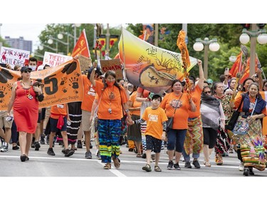 Thousands marched to Parliament Hill on Thursday.