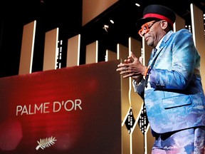 Spike Lee, Jury President of the 74th Cannes Film Festival on stage.