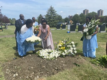 The funeral for Loris Tyson Ndongozi was held at Beechwood Cemetery on Friday, July 16, 2021, before the celebration of life in his honour at Gil-O-Julien Park.