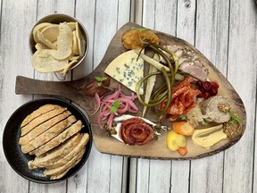 The charcuterie board tops the menu of about a dozen items at Prohibition Public House.
