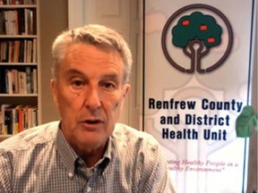 Dr. Robert Cushman, Renfrew County and District medical officer of health, says it would be ideal to have a vaccine passport system in place by the time most schools resume on Sept. 7, but that is unlikely.