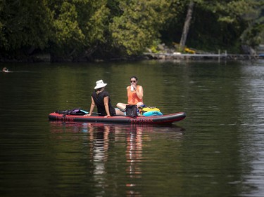People enjoyed being out on Meech Lake on Saturday.