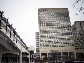A file photo of the downtown Ottawa headquarters of the Department of National Defence.