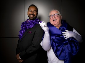 Delan De Silva, Purple Tie Gala committee member and Joseph Cull, Cornerstone’s Purple Tie Gala host, are excited for the special event to support and raise awareness for women’s homelessness, which will be held Saturday, Oct. 2.