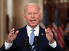 U.S. President Joe Biden speaks about the end of the war in Afghanistan at the White House on August 31, 2021.