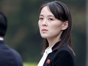 Kim Yo Jong, sister of North Korea's leader Kim Jong Un attends wreath laying ceremony at Ho Chi Minh Mausoleum in Hanoi, Vietnam on March 2, 2019.