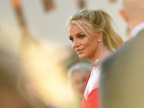 File photo taken on July 22, 2019 of US singer Britney Spears.