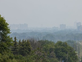 Environment and Climate Change Canada, in issuing an air quality statement Wednesday morning, urged those exposed to consider taking extra precaution.