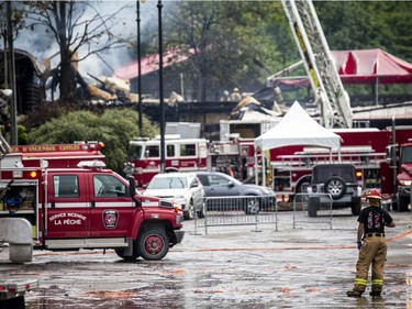 GATINEAU -- August 1, 2021 -- Emergency crews were on the scene of the fire at the main chalet at Mont Cascades