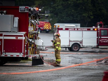 GATINEAU -- August 1, 2021 -- Emergency crews were on the scene of the fire at the main chalet at Mont Cascades