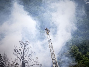 GATINEAU -- August 1, 2021 -- Emergency crews were on the scene of the fire at the main chalet at Mont Cascades