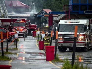 GATINEAU -- August 1, 2021 -- Emergency crews were on the scene of the fire at the main chalet at Mont Cascades