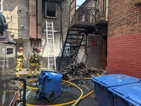 Ottawa firefighters responded to report of smoke coming from a ByWard Market alleyway on Thursday.