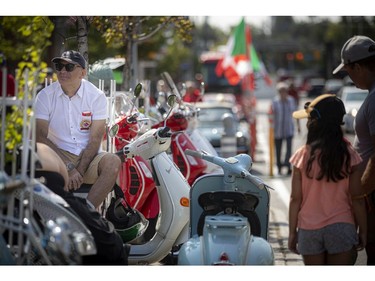 Classic Italian cars and scooters were parked in various lots along Preston Street on Sunday, Aug. 15, 2021, to celebrate Ferragosto, the Italian holiday.