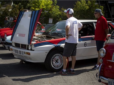 Classic Italian cars and scooters were parked in various lots along Preston Street on Sunday, Aug. 15, 2021, to celebrate Ferragosto, the Italian holiday.