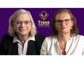 Kelly Schwab (left) and Cary Scott are the founders of the Trans Canada Project, an episodic documentary sharing the stories of trans and non-binary people across the country.