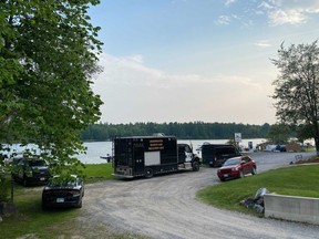 The OPP were on White Lake searching for a boater who went missing Saturday afternoon.