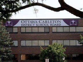 A recent file photo of the Ottawa-Carleton District School Board headquarters on Greenbank Road.