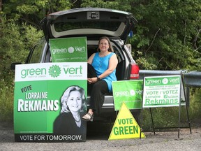 Lorraine Rekmans has run in several federal elections on behalf of the Green party. This time she has changed the way she campaigns because of the COVID-19 pandemic.