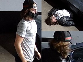 Police are trying to identify two suspects in the theft of catalytic mufflers in the Cyrville district last month.
