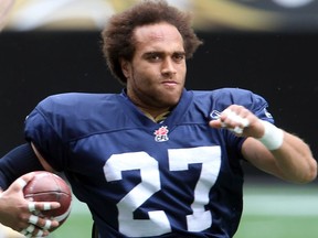 A 2014 file photo shows Teague Sherman when he was with the Winnipeg Blue Bombers.