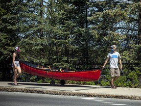 FILE: Taking the canoe out for a walk.