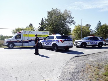 Ottawa police were investigating after a plane crashed, sending two people to hospital, and also took down hydro lines on Carp Road Saturday, September 4, 2021.