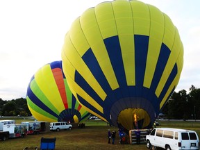 The flights on Friday were the first in two years for the Gatineau Hot Air Balloon Festival.