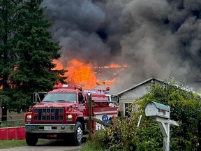 The Northern Lights Equine horse farm just outside Smiths Falls went up in flames on Sept. 23. The fire destroyed both the barn and an apartment above it.