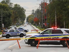 Ottawa police are investigating a shooting on Albion St in Ottawa on Sept. 27, 2021.