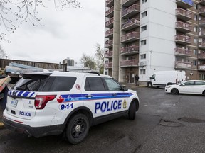 Ottawa police investigate at the scene where the body of Kenneth Ammaklak was found on May 14, 2019.