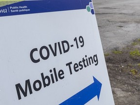 File photo/ Ottawa Public Health pop-up COVID-19 mobile testing site.