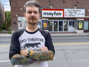 Mayfair Theatre's Josh Stafford and other co-owners were surprised to learn that the building housing their business was recently listed for sale.