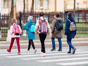 The sight of neighbourhood children making their way to school is one of the welcome signs of autumn.