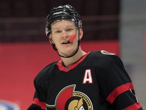 Ottawa Senators left wing Brady Tkachuk.