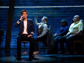 Jenn Colella plays American Airlines Captain Beverley Bass in Come From Away.