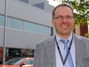 Dr. Piotr Oglaza, seen outside Hastings Prince Edward Public Health headquarters on Sept. 15, 2020, in Belleville, is to become the new medical officer of health for Kingston, Frontenac and Lennox and Addington Public Health.