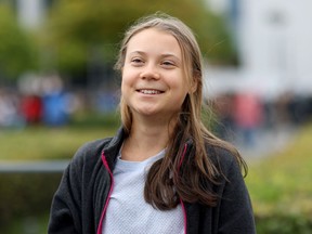Swedish environmental activist Greta Thunberg sums up political promises: 'Blah blah blah.'