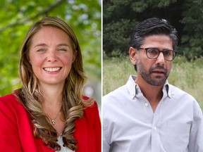 Jenna Sudds, left, and Yasir Naqvi are the new federal Liberal faces in Ottawa.