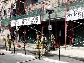 Ottawa Fire Services say one person suffered from smoke inhalation in a dryer firer in a commercial building on York Street Tuesday afternoon.