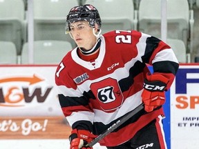 Defenceman Jack Matier has become one of the veterans of the Ottawa 67’s.